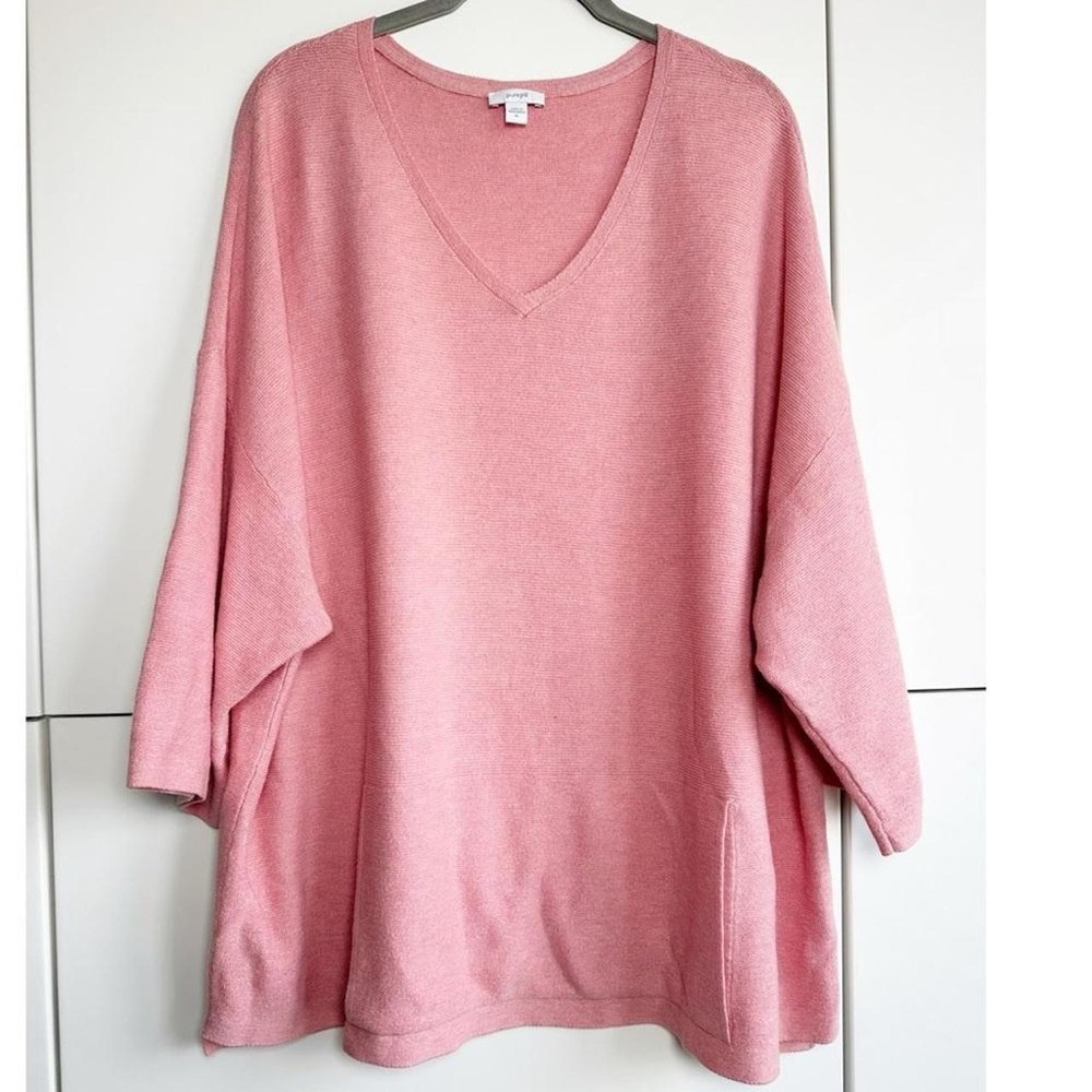 J. Jill Soft Pink V-Neck Sweater